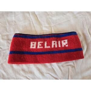 Vintage Bel Air  Unisex One Size Fits Most Red and White/Blue Headband